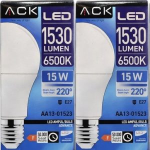 ACK 15W 1530 Lümen 6500K Beyaz E27 Led Ampul